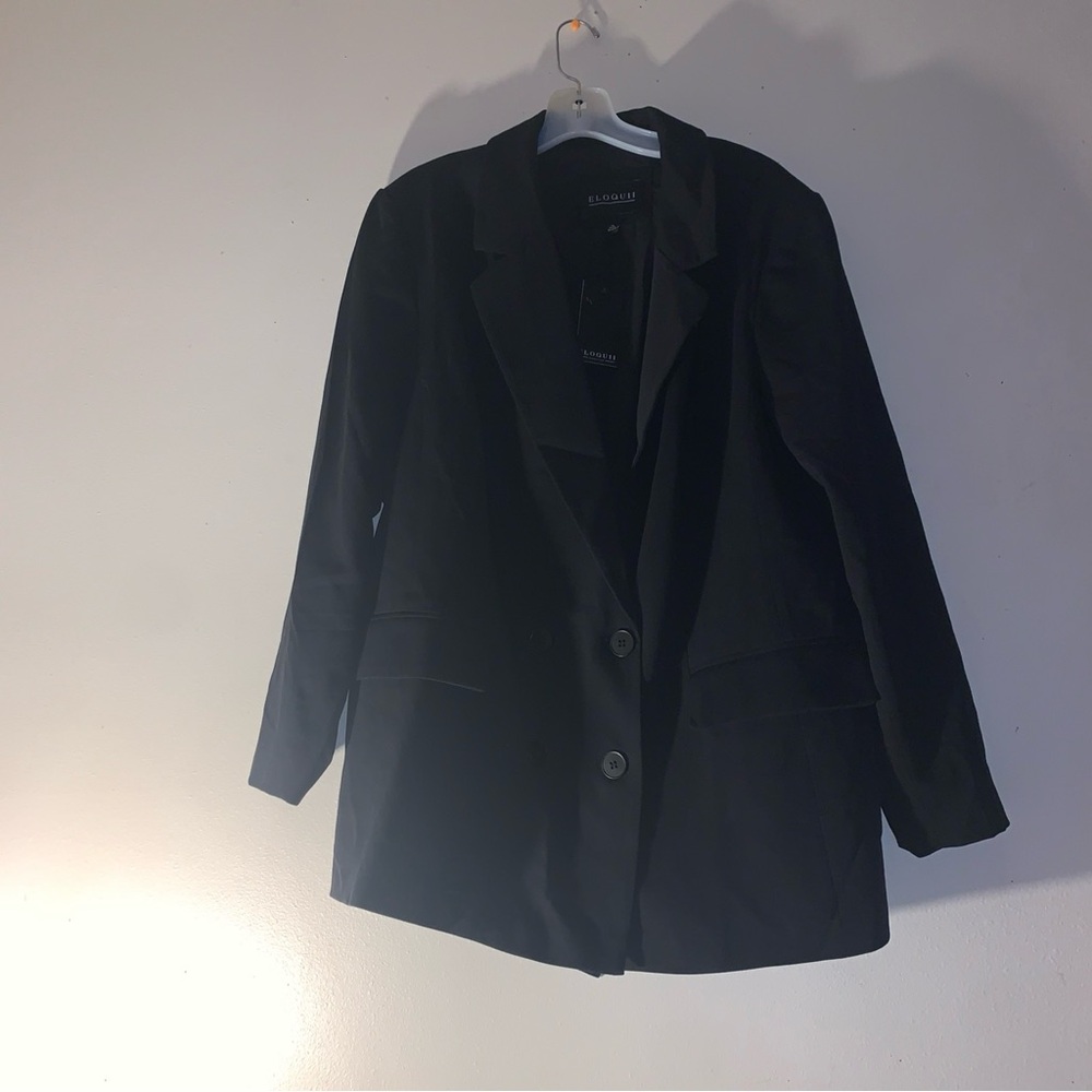 Eloquii The Premier Black Blazer Size 20